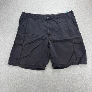 Tommy Bahama Cargo Shorts Mens 44 Black Relax Tencel Cotton Casual Island Summer